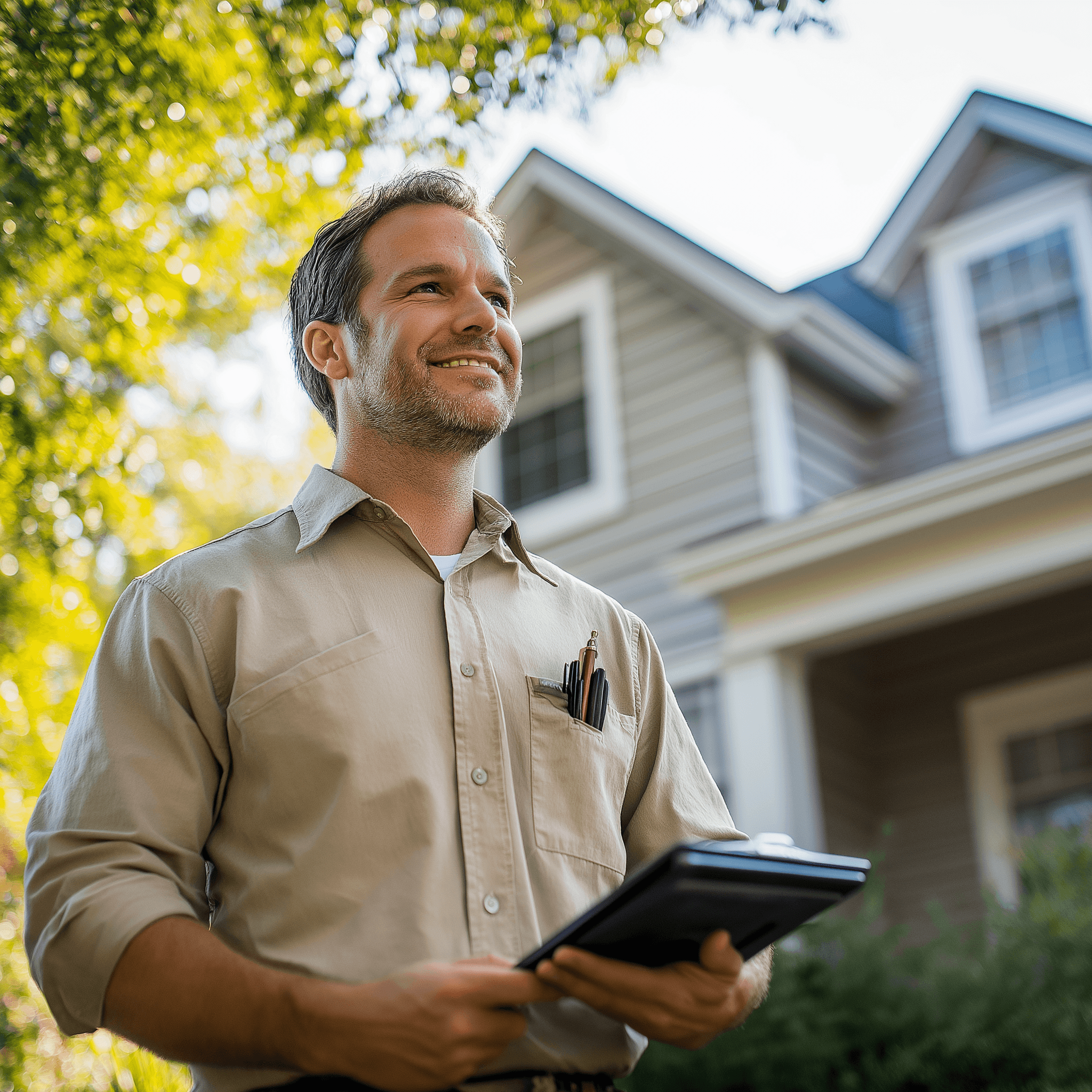 Smiling Newcastle property buyer protecting their investment