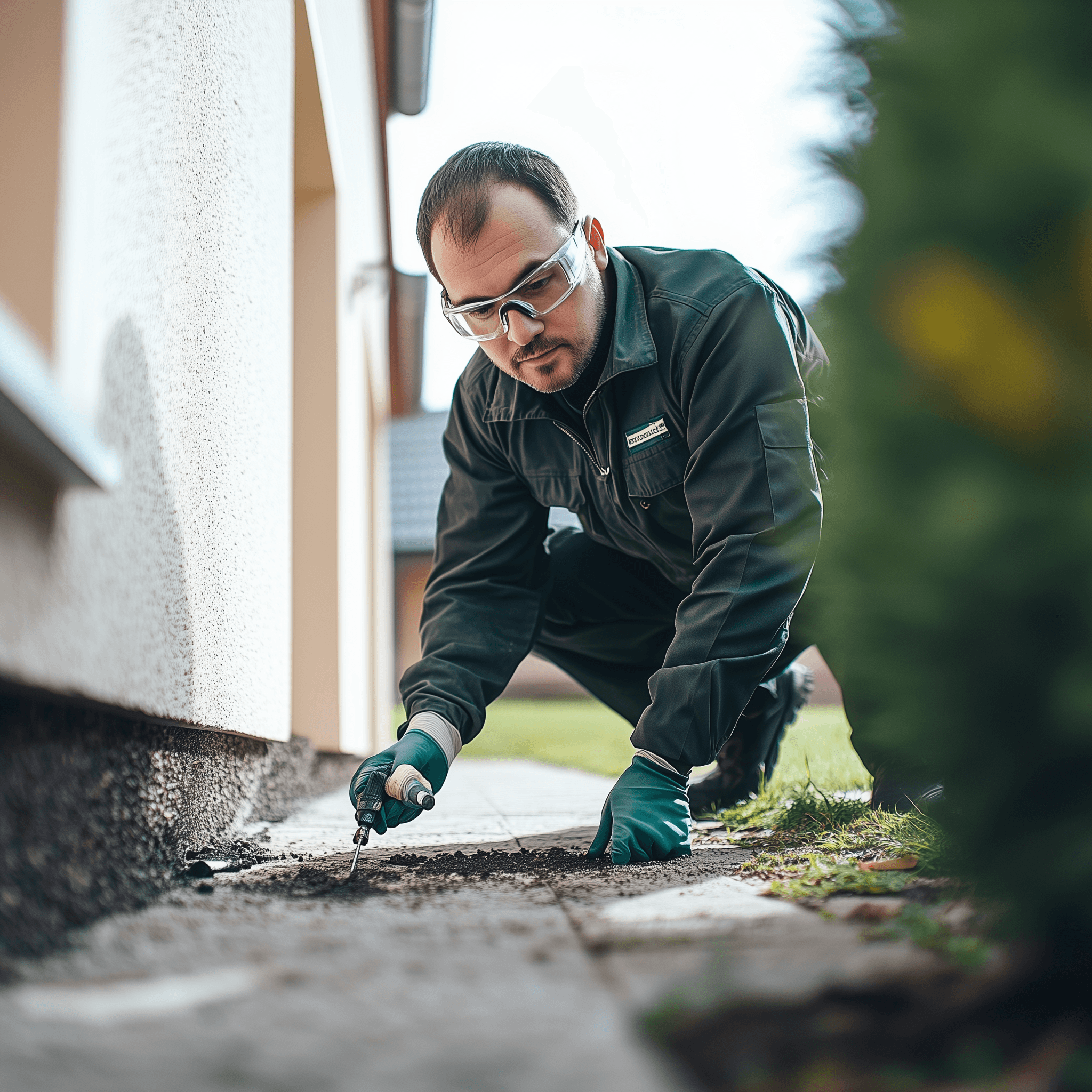 Building and pest inspector at work in Newcastle